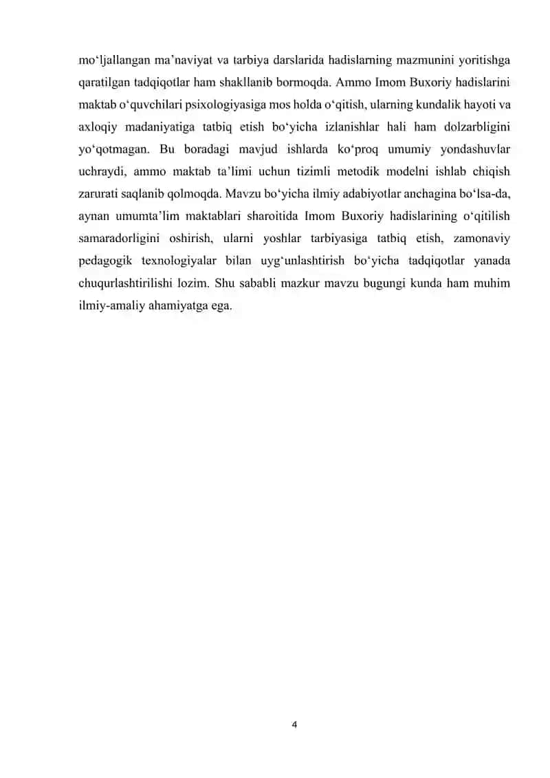 IMOM BUXORIY HAYOTI VA ILMIY MEROSINING UMUMIY TA’RIFI 4