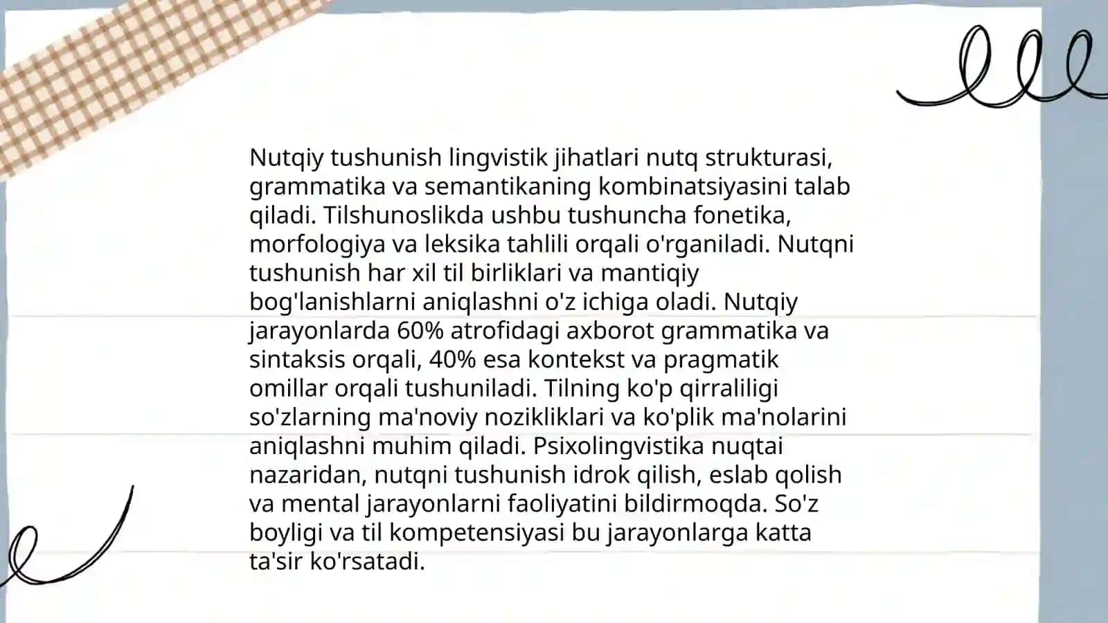 Nutqiy faoliyatning psixologik asoslari 4