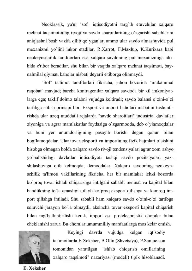 JAHON XO`JALIGI TO`G`RISIDAGI IQTISODIY TA'LIMOTLAR 4