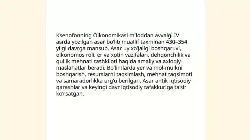 Antik dunyo iqtisodiy qarashlari 4