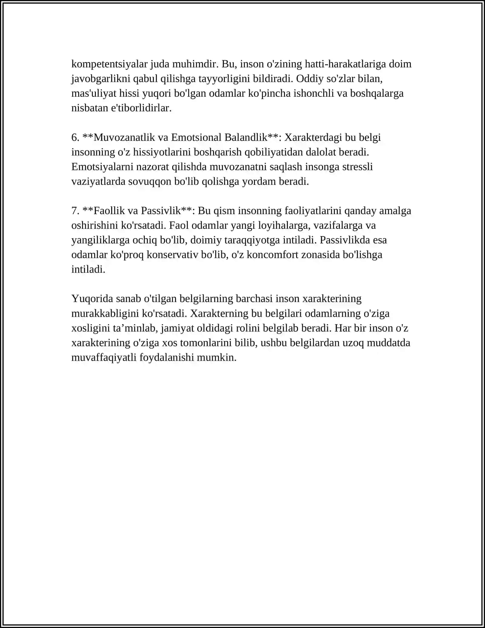 REFERAT "XARAKTER VA SHAXS" 4