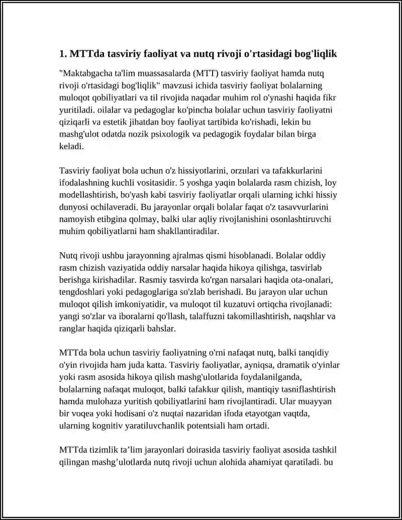 MTT DA TASVIRIY FAOLIYAT 4