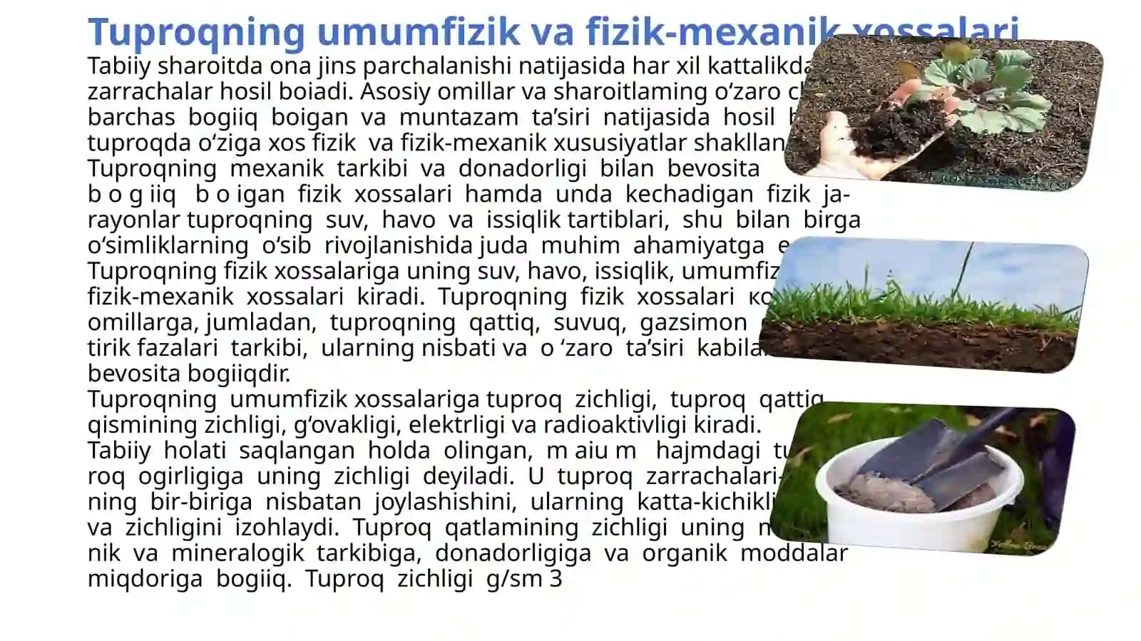 Tuproqning kimyoviy tarkibi 4