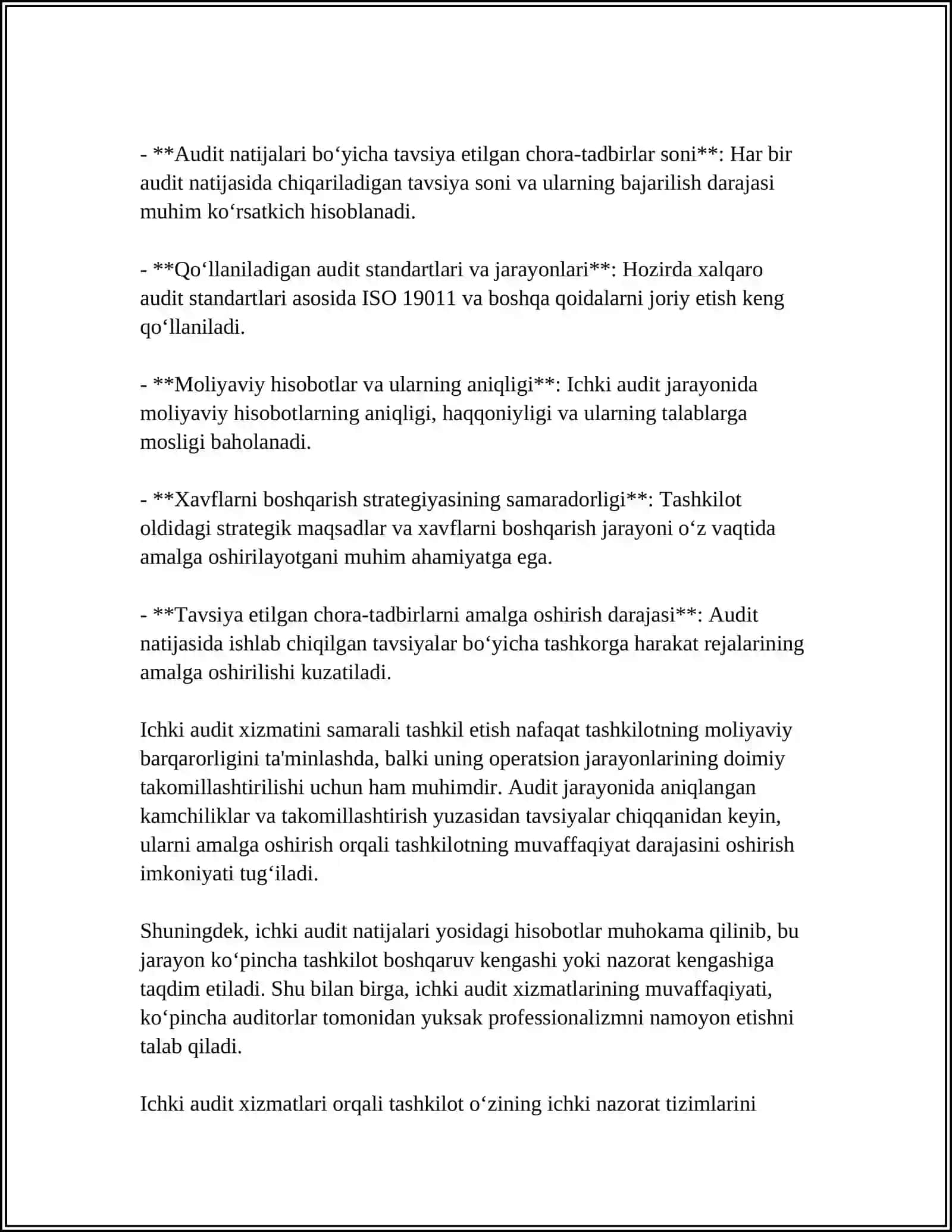 Auditorlik Tashkelotlaining Kasbga Doir Turdosh Xizmatlari 4