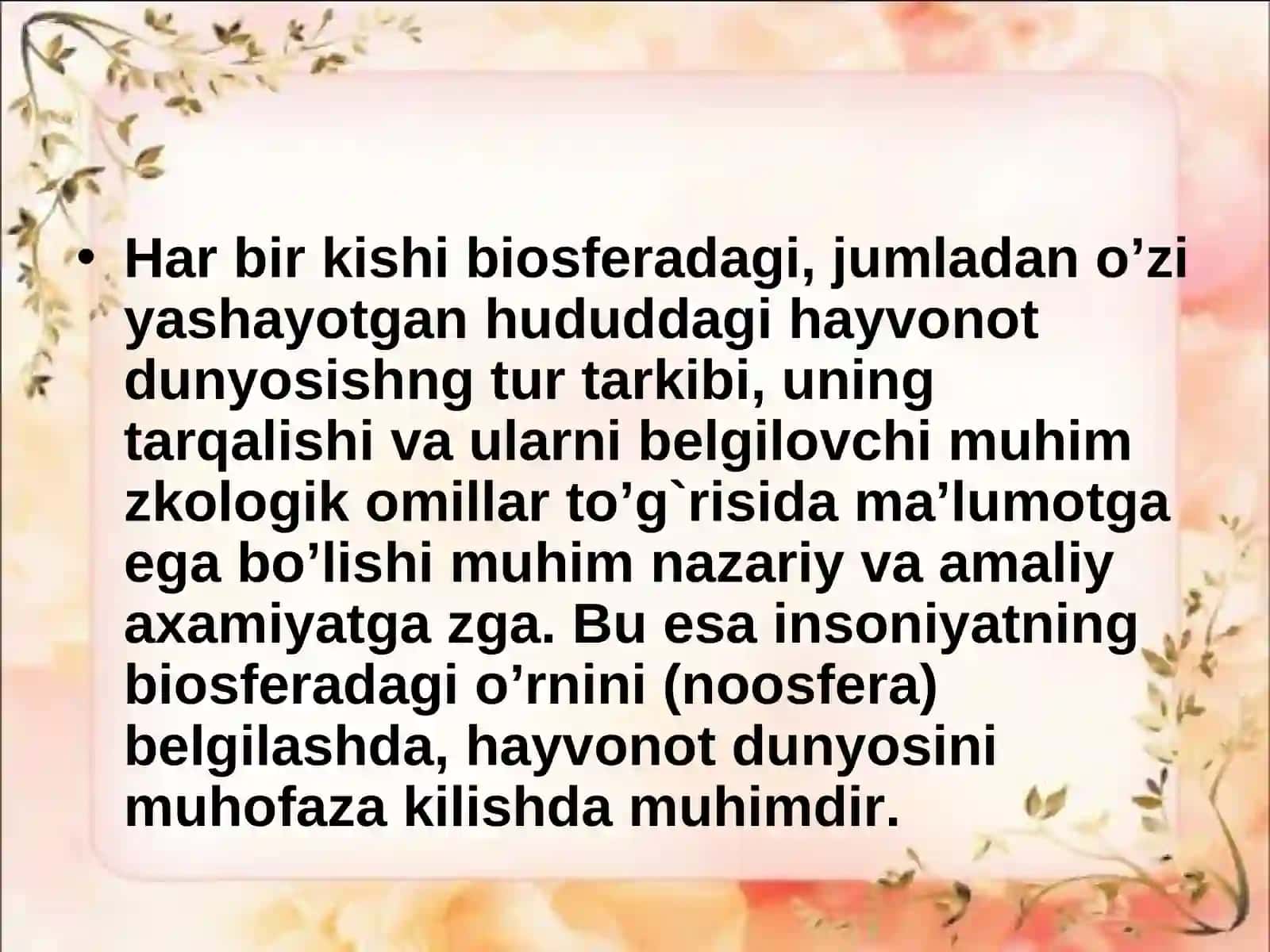 Hayvonlarning turli muhit sharoitlarga moslanishi 4