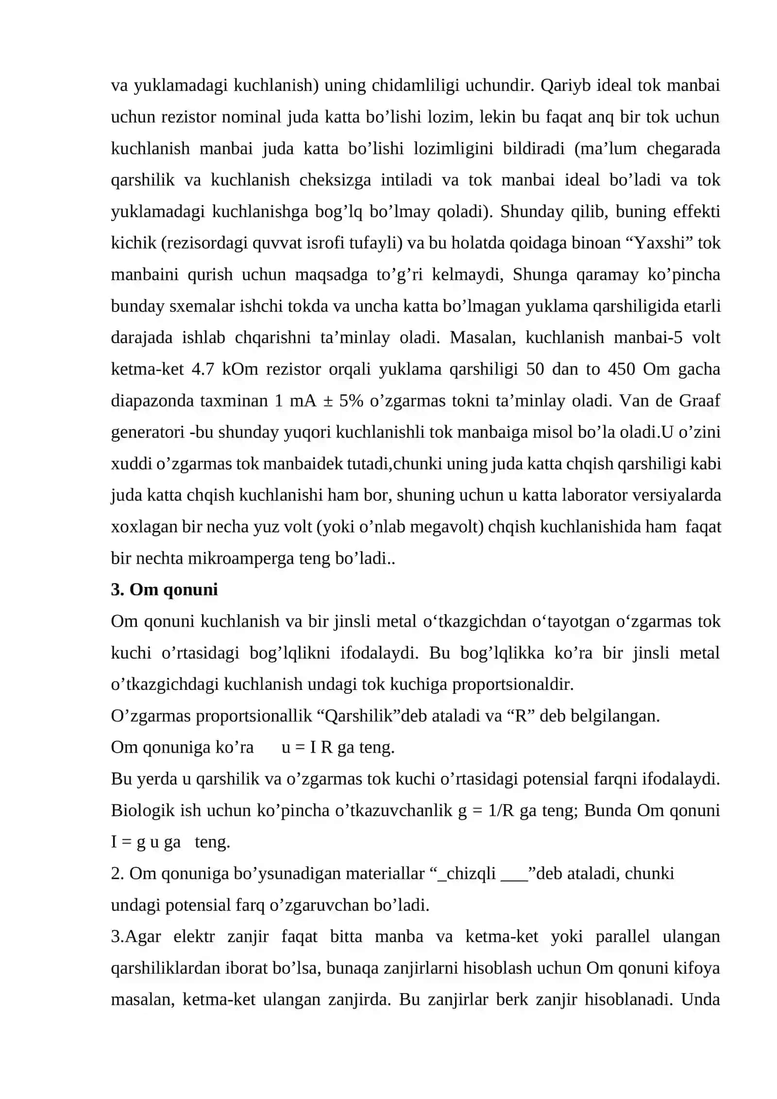 Oʻzgarmas tok elektr zanjirlari 4