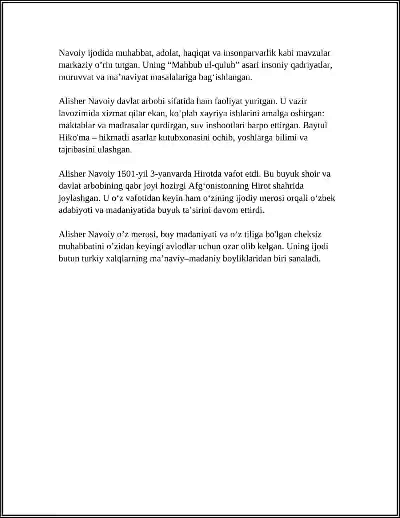 ALLA VA UNING BADIIYATLARI REFERAT 4