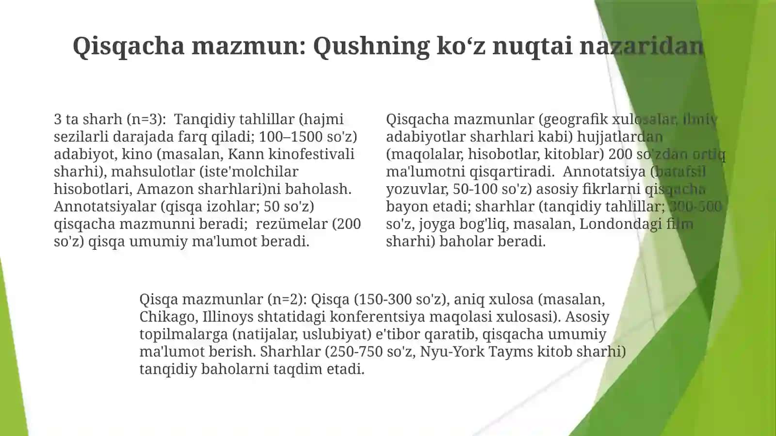 Annotatsiyarezyumtaqrizreferathaqida 4