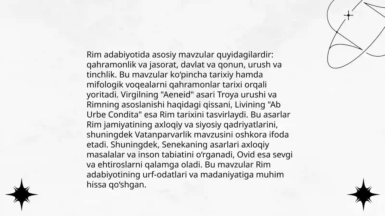 Roman janri imkoniyatlari 4
