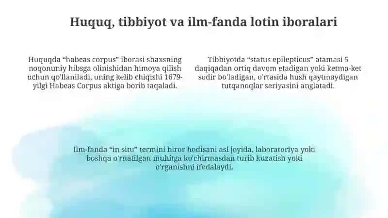 Lotin iboralari: tarix va meros 4