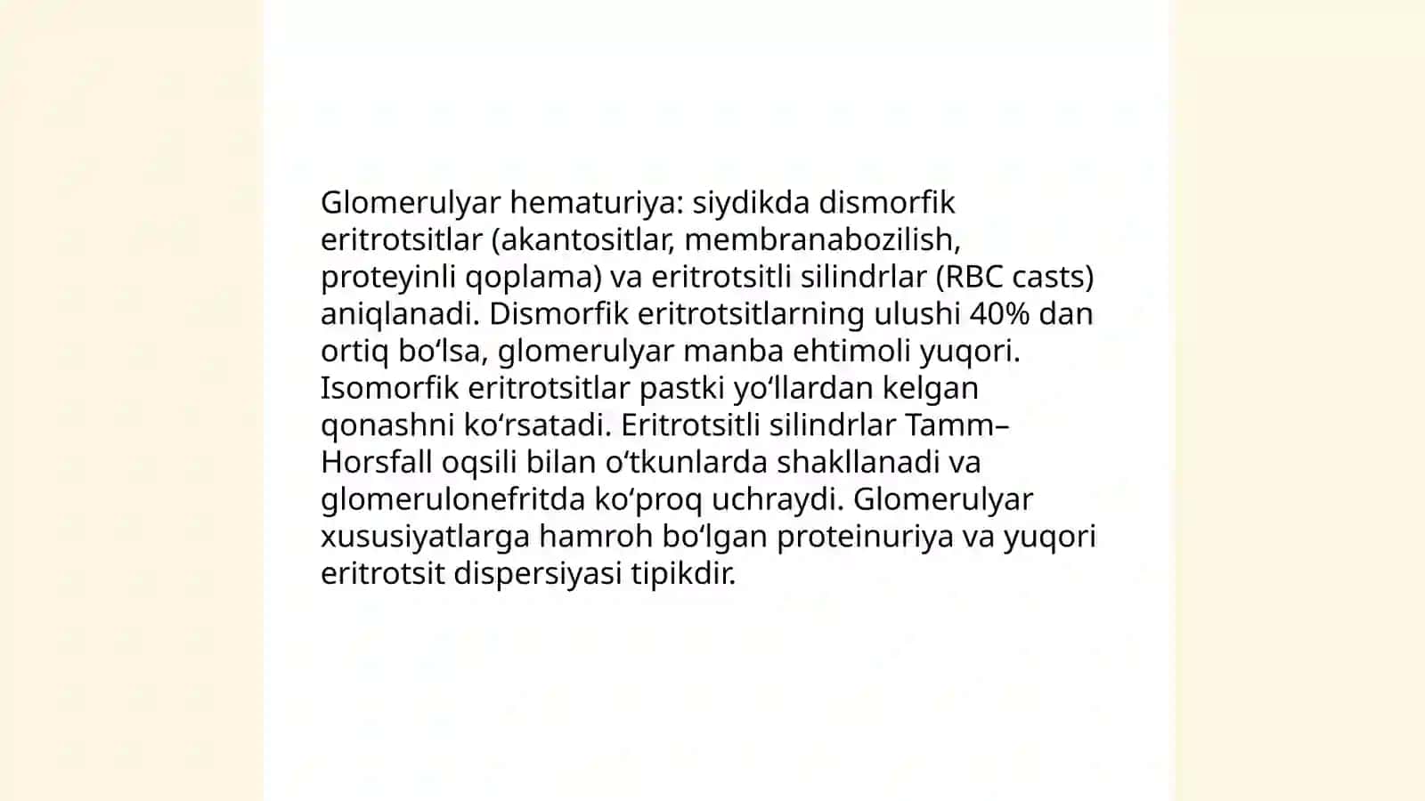 Siydik cho‘kmasidagi o‘zgarishlar 4