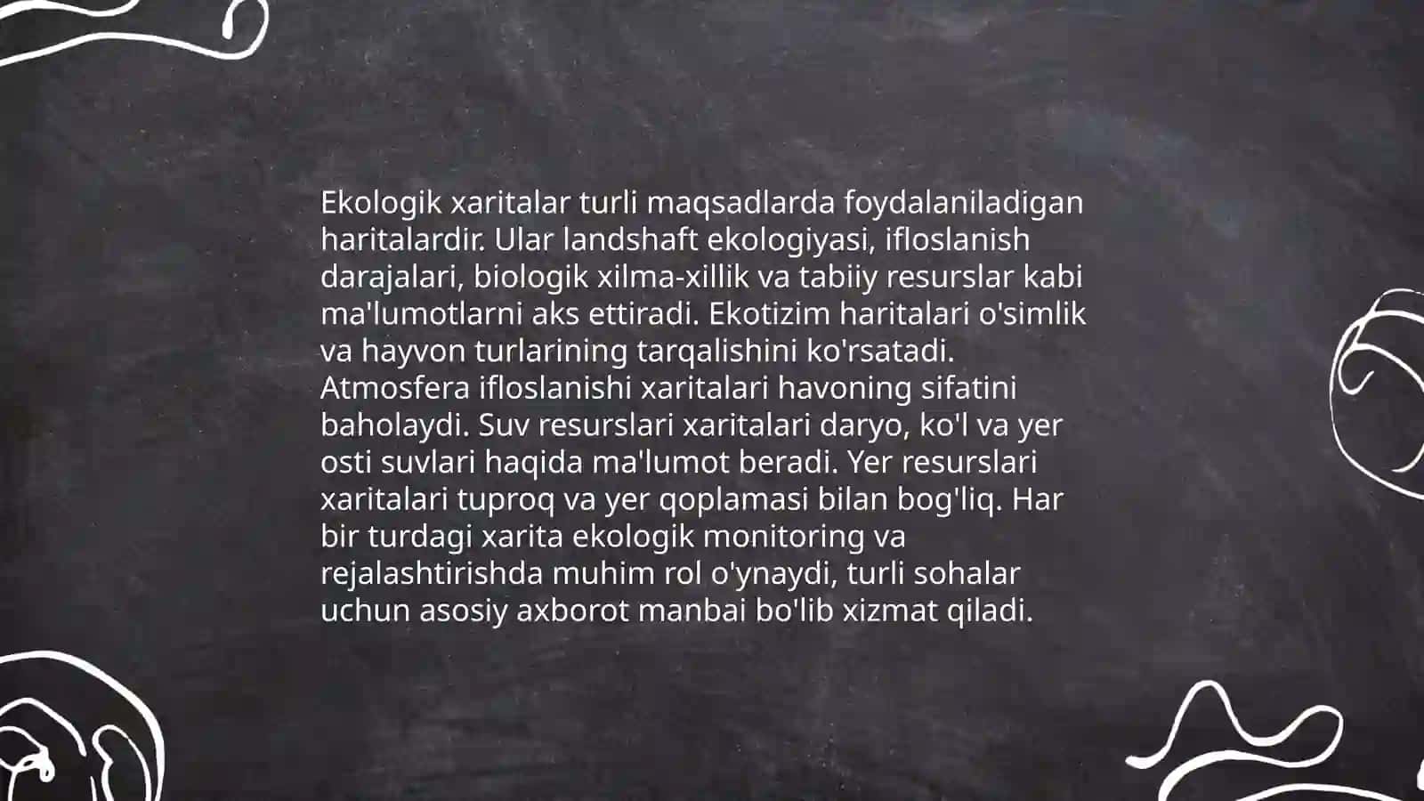 Ekologik xarita bilan ishlash 4