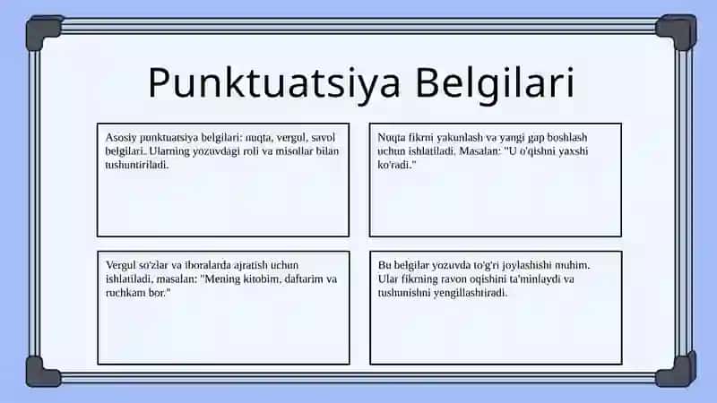 Punktuatsiya Asoslari 4