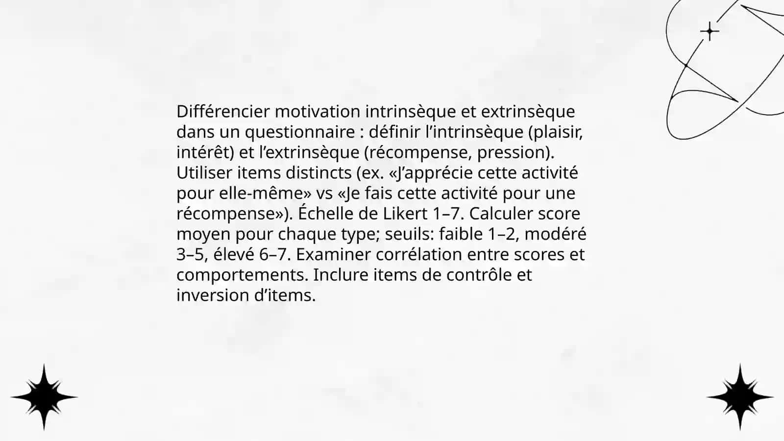 Auto-évaluation de la motivation: questionnaire et discussion 4