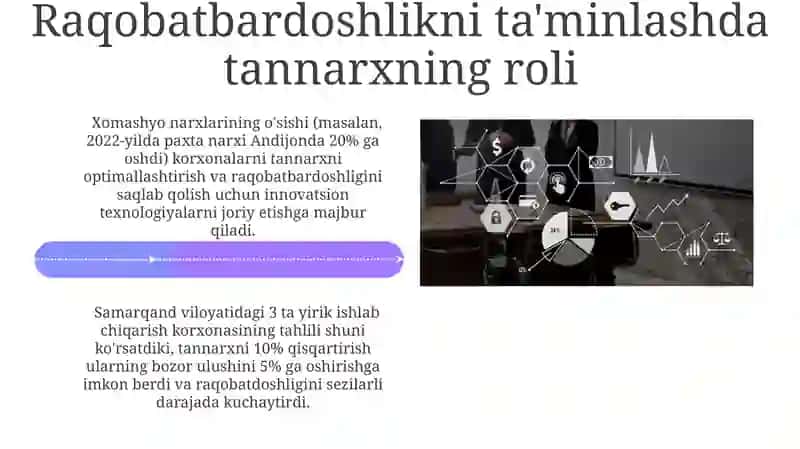 Mahsulot tannarxini aniqlash 4