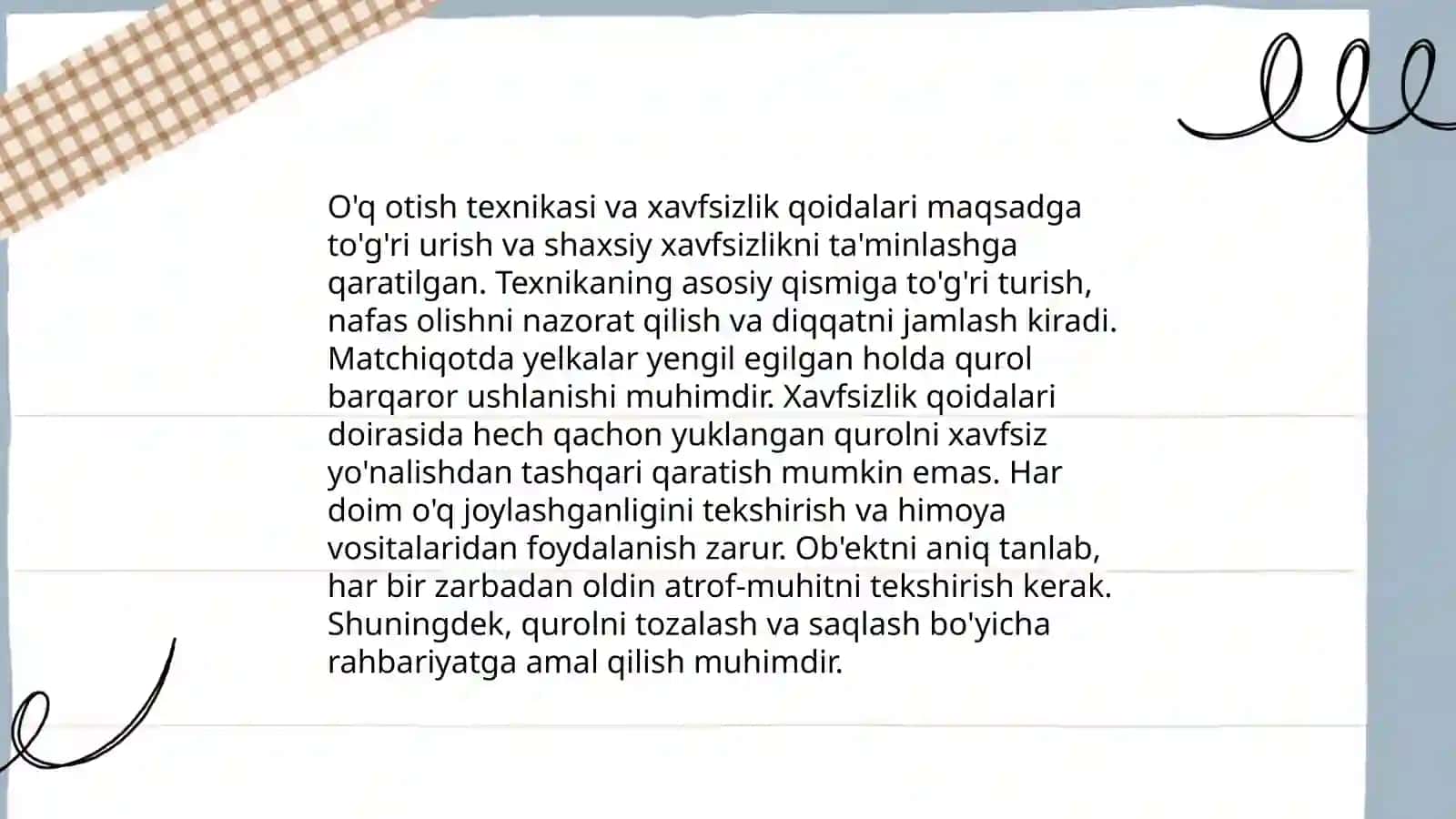 Guruhlarda o'q otish mashiqlarini tashkillashtirish 4