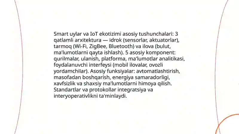Axborot kamunikatsiya taqmoqlari: internet, wi-fi, va zamonaviy aqlli uy texnologiyalari 4