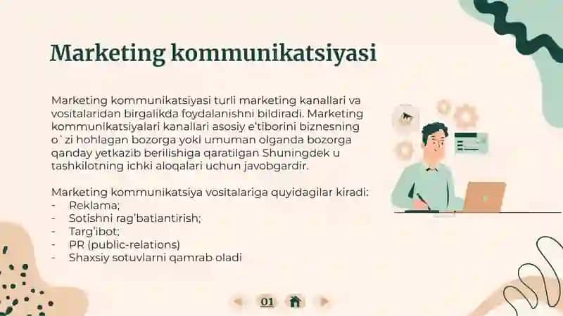 Marketing kommunikatsiya tizimida reklama. 4