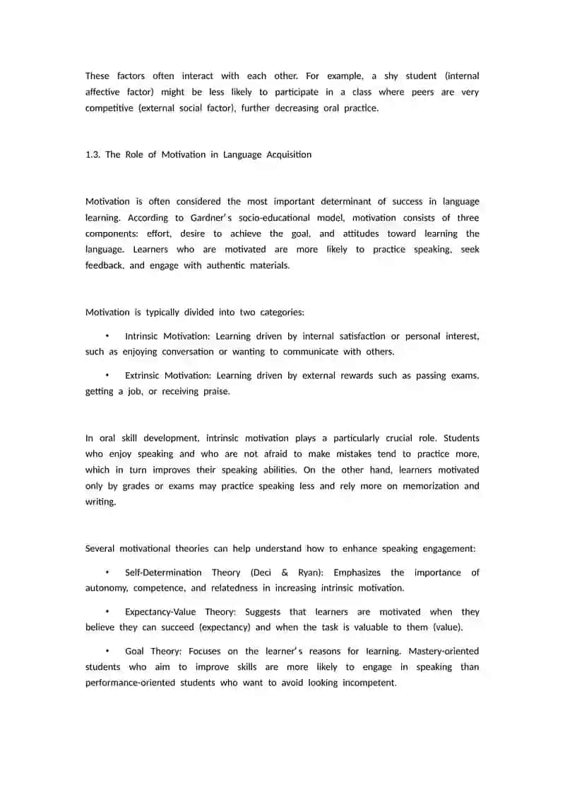 Problems of Motivating in Developing Oral Skills 4