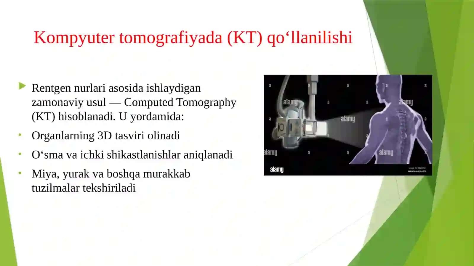 Rengen nurlarini tibbiyotda qoʻllanilishi 4