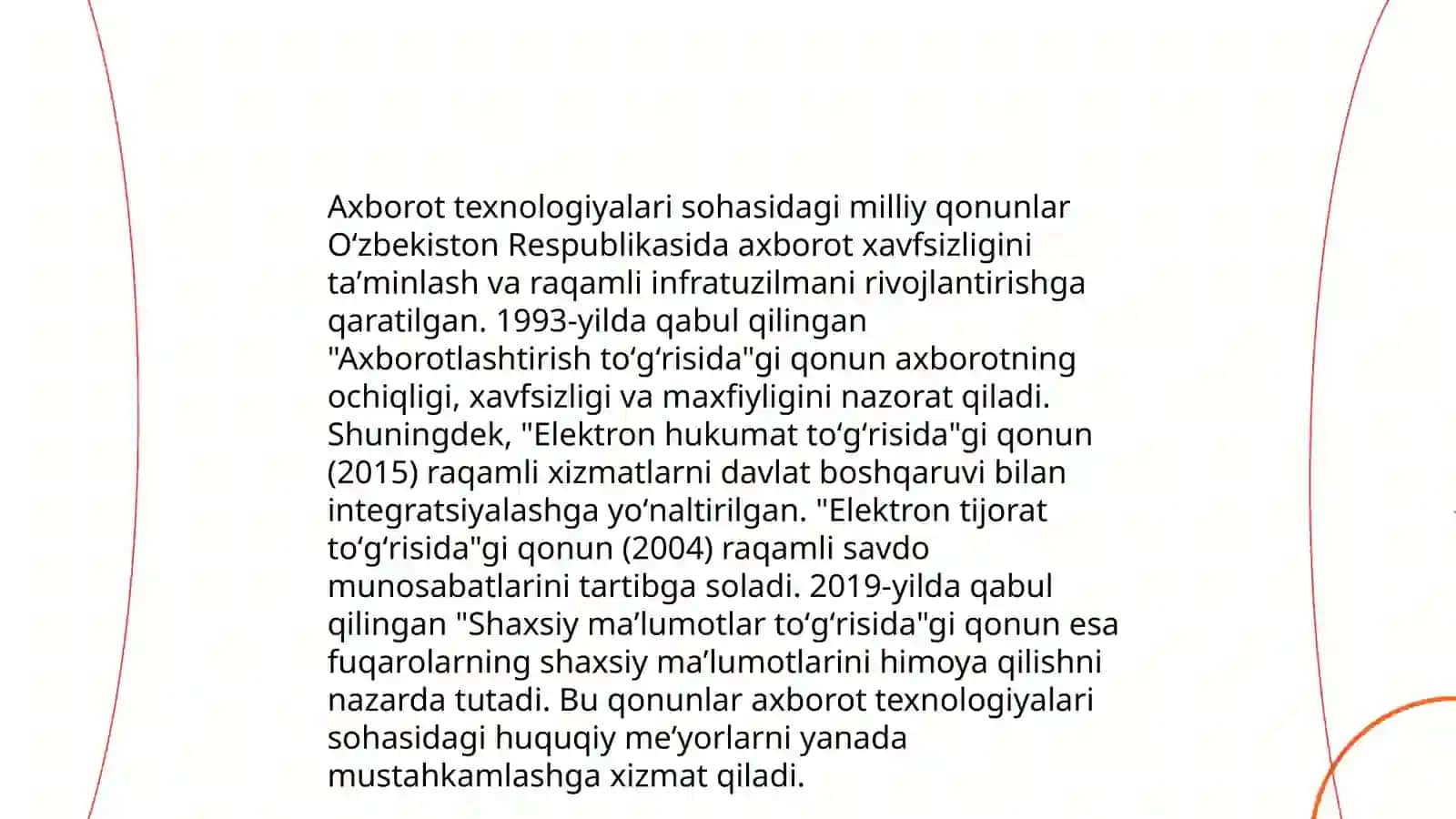 Turizm va axborot texnologiyalari sohasidagi normativ-huquqiy hujjatlar 4