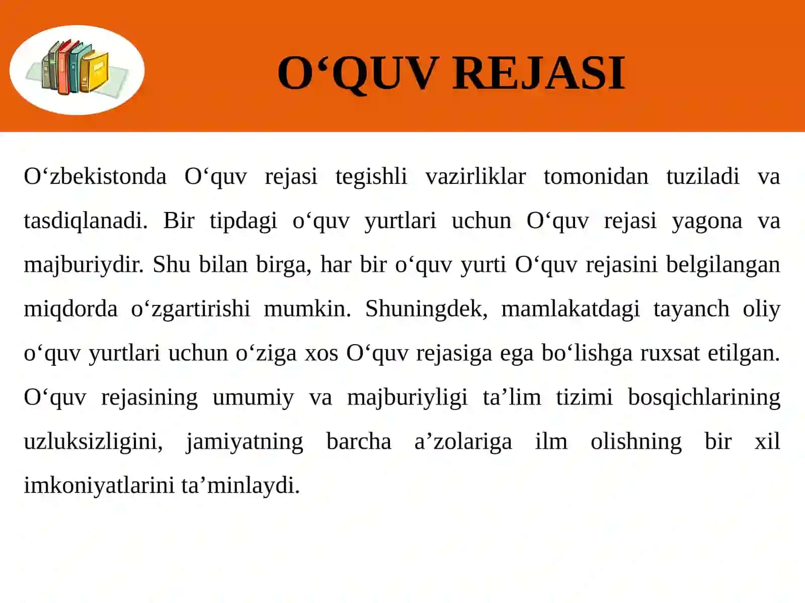 O'quv meyoriy hujjatlari 4