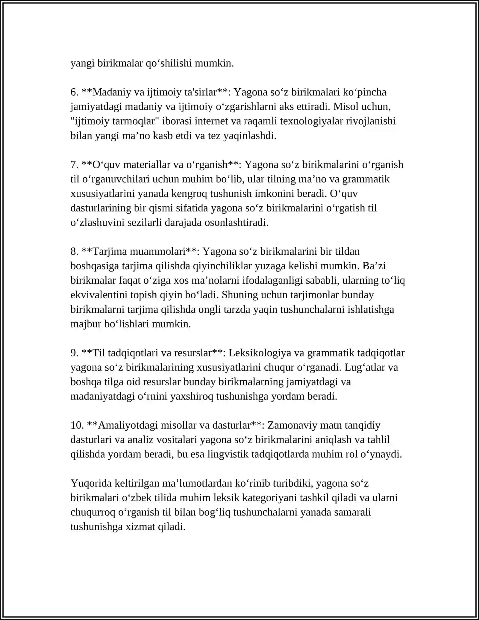 SO‘Z BIRIKMASI. SO‘Z BIRIKMASI TASNIFI 4