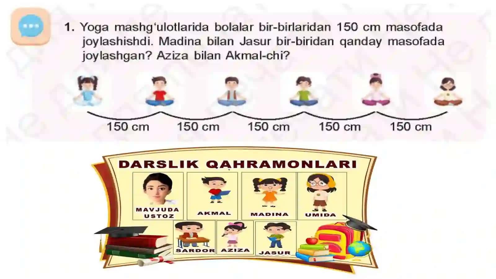 Nurning nuqtalari orasidagi masofa 4