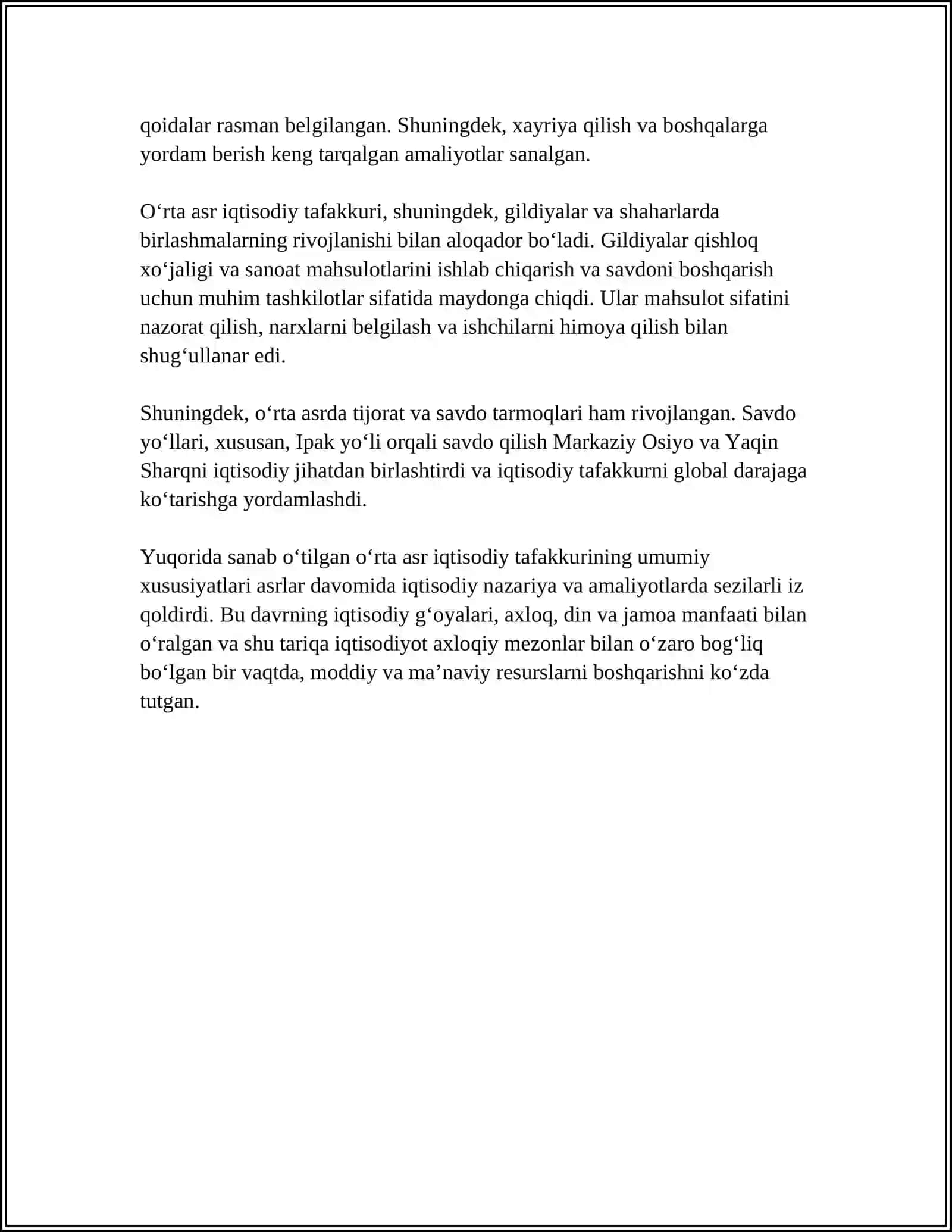 O‘RTA ASR IQTISODIY TAFAKKUR 4