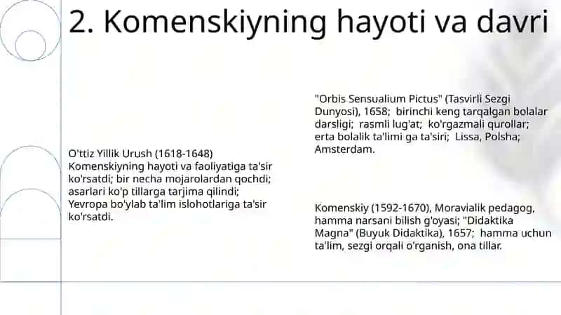 Komenskiyning pedagogik tizimi 4