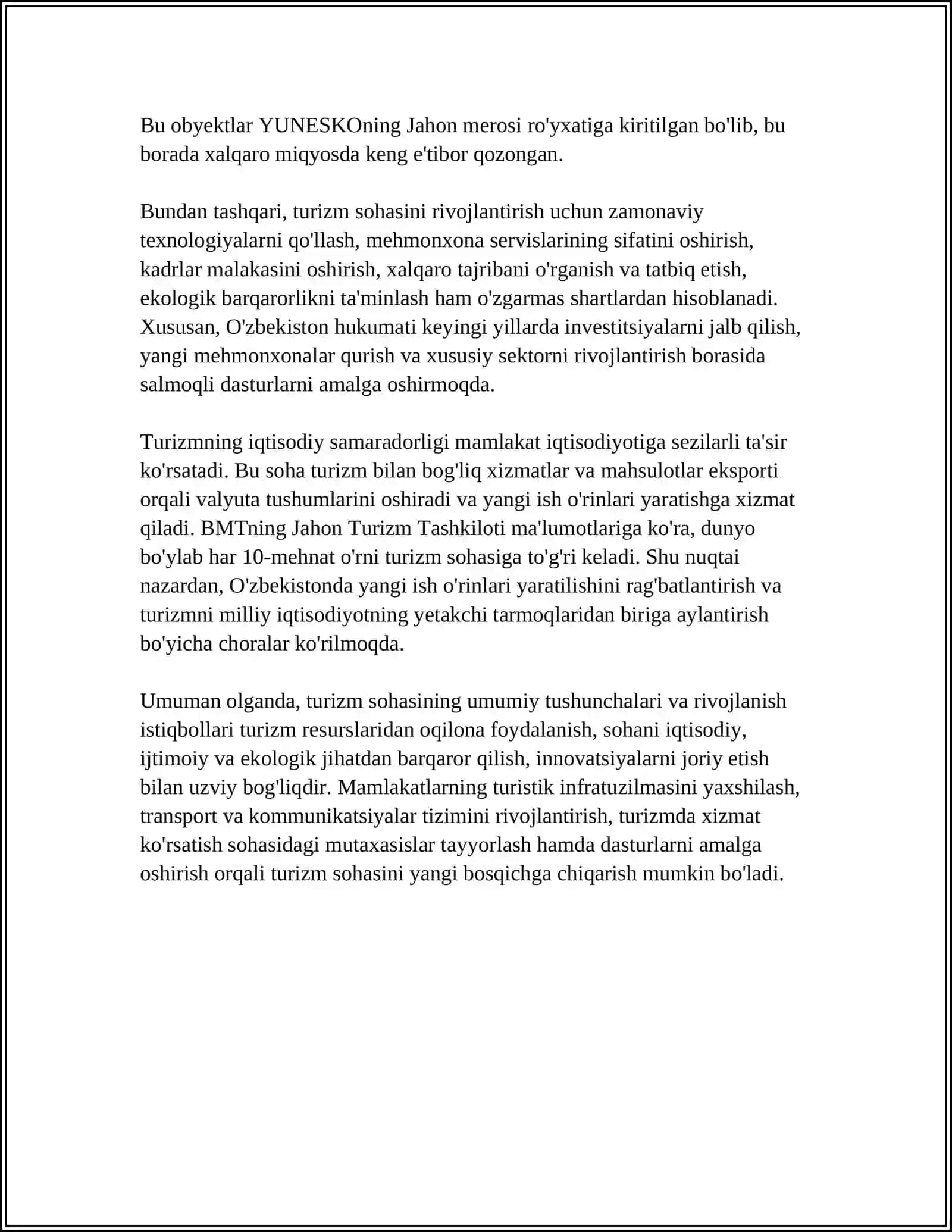 TURIZM SOHASI VA RESURSLARI 4