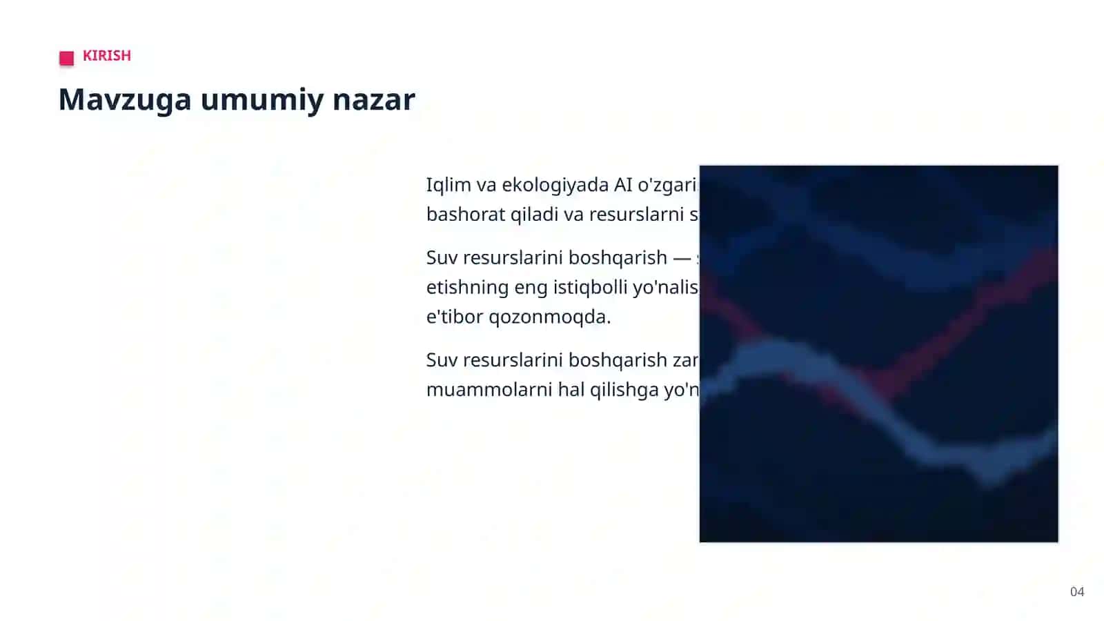 Iqlim va ekologiyada AI 4