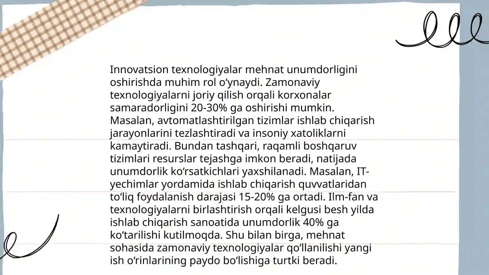 Mehnat unumdorligini oshirish usullari 4