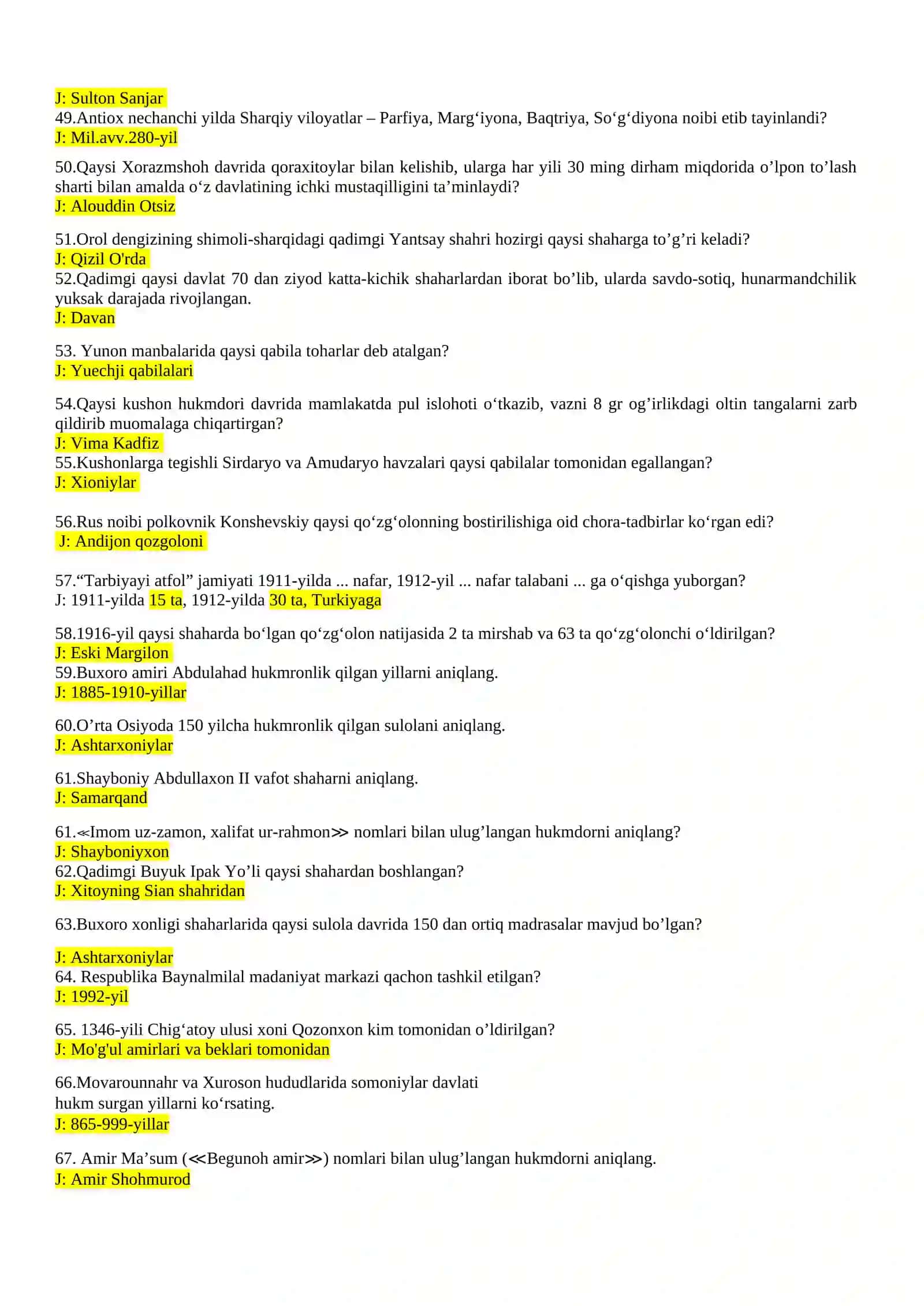 O’zbekiston tarixi va rivojlanish strategiyasi 4