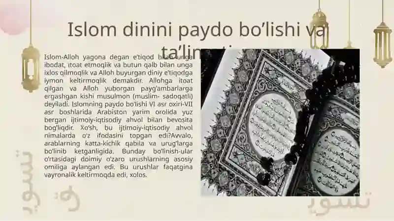 Islom dinidagi mazhablar va yo’nalishlar 4