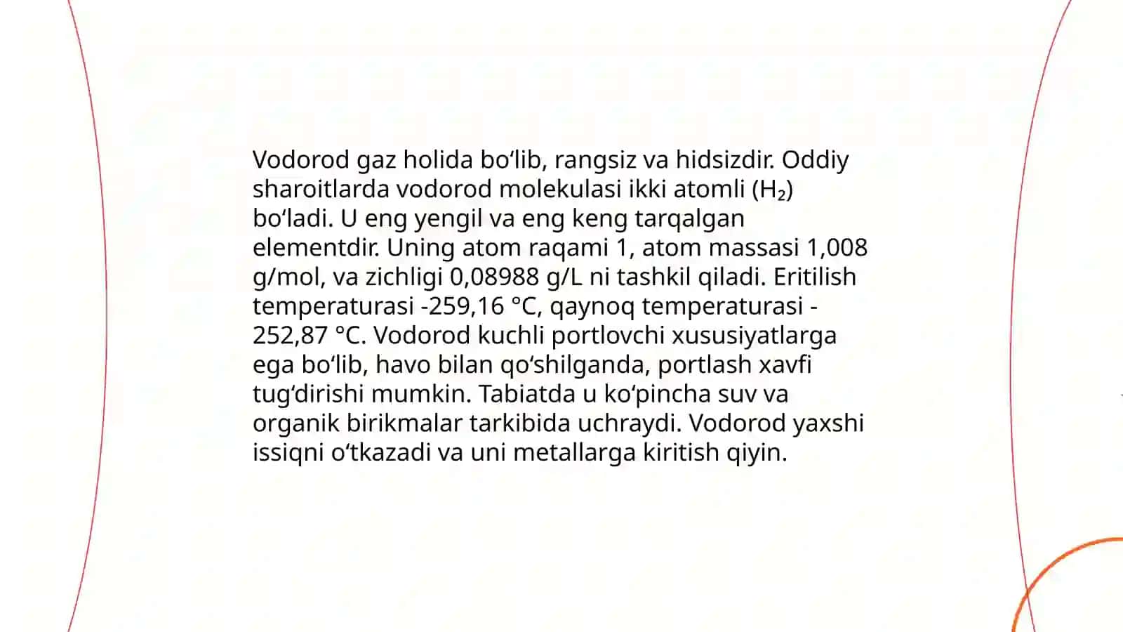 Vodorod va uning birikmalari. 1 va 2 guruh s-blok metallari 4