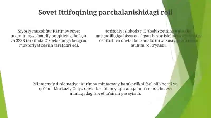 Islom Karimov Oʻzbekistonning Birinchi Prezidenti 4