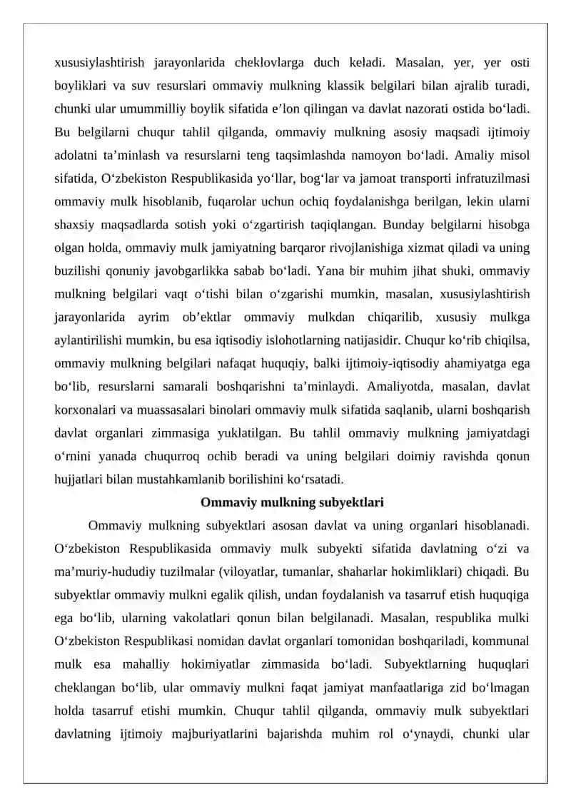 Ommaviy mulk 4