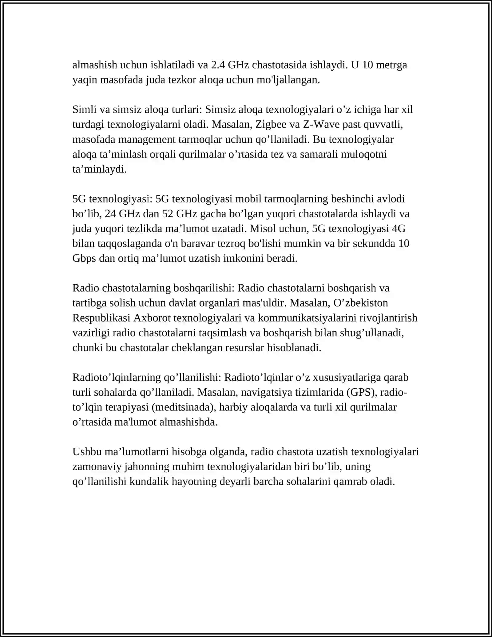 RADIO ELEKTRON QURILMALAR VA TIZIMLAR 4