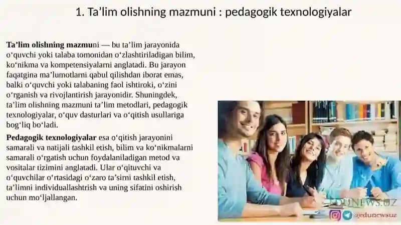 AKADEMIK KO'NIKMALAR VA KASBIY KOMPETENTLIK FANI 4