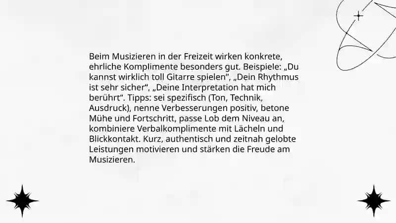 Komplimente für sportliche Freizeitaktivitäten 4