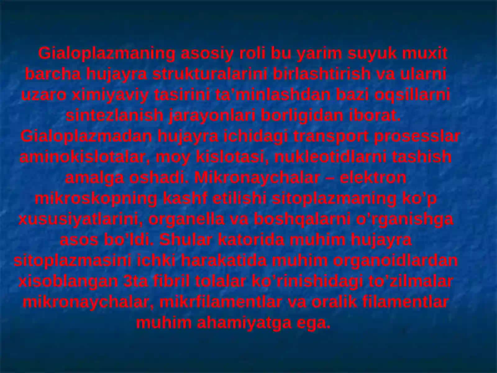 Sitoplazma va hujayrani vakuolyor tizimi 4