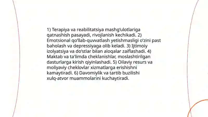 Rivojlanishida nuqsoni bo'lgan bolalar psixosotsial reabilitatsiyasi muammolari 4