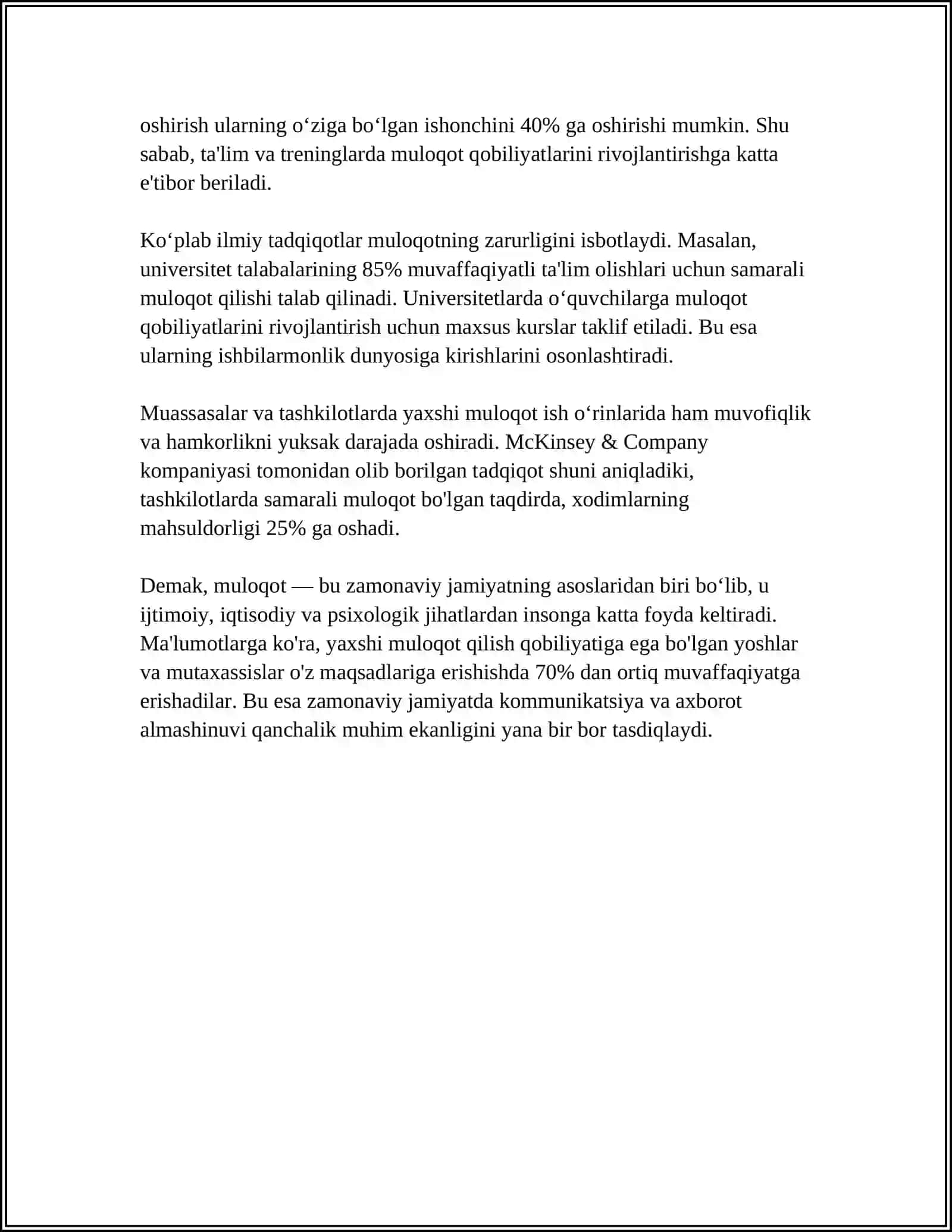 MULOQOT HAQIDA TUSHUNCHA 4