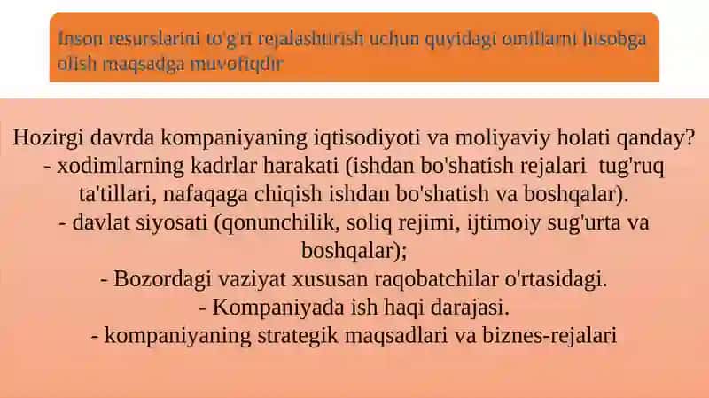 Xodimlarga talabni rejalashtirish 4