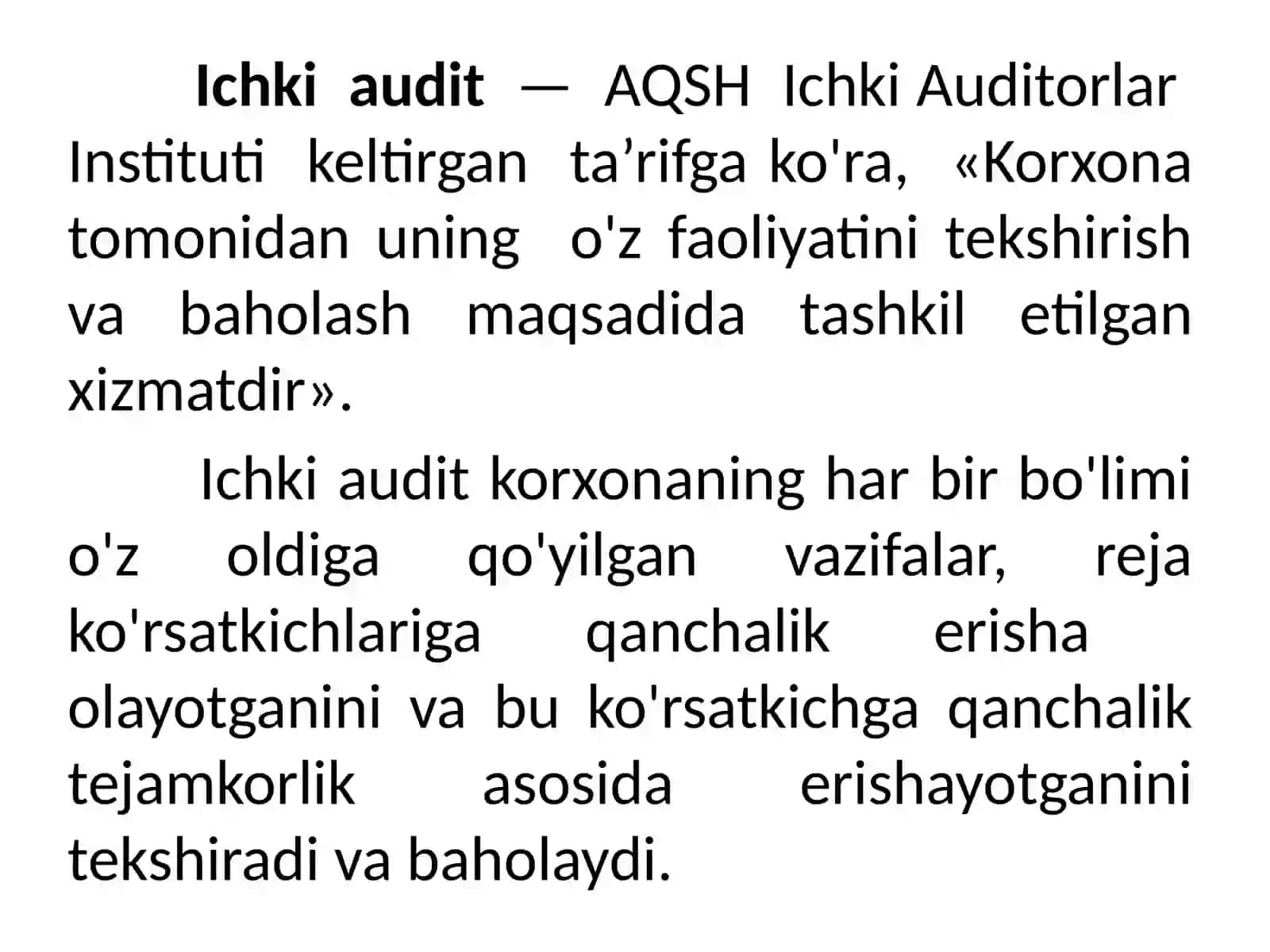 ICHKI AUDIT ASOSLARI 4