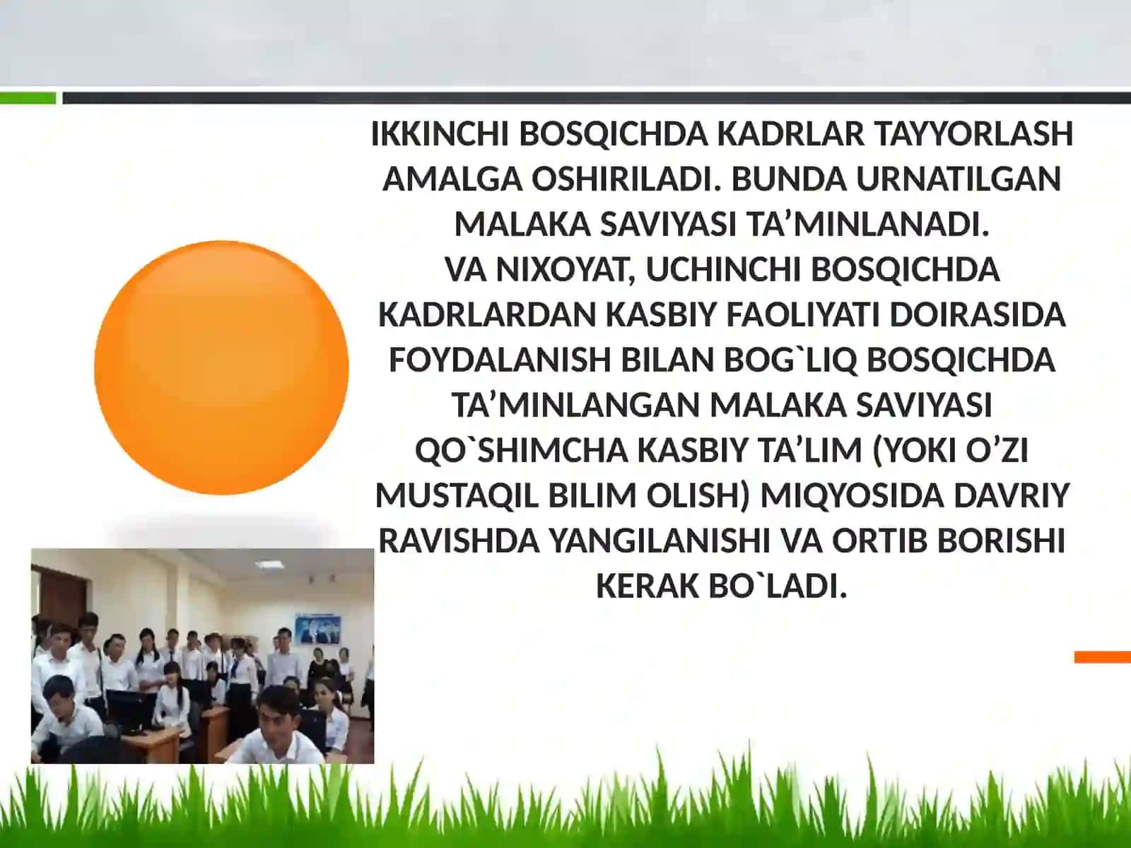 Mutaxassislikka kirish fanini o`rganish zarurati 4