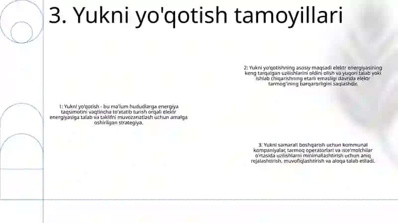 Elektr taʼminoti Yuklamalarini Boshqarish 4