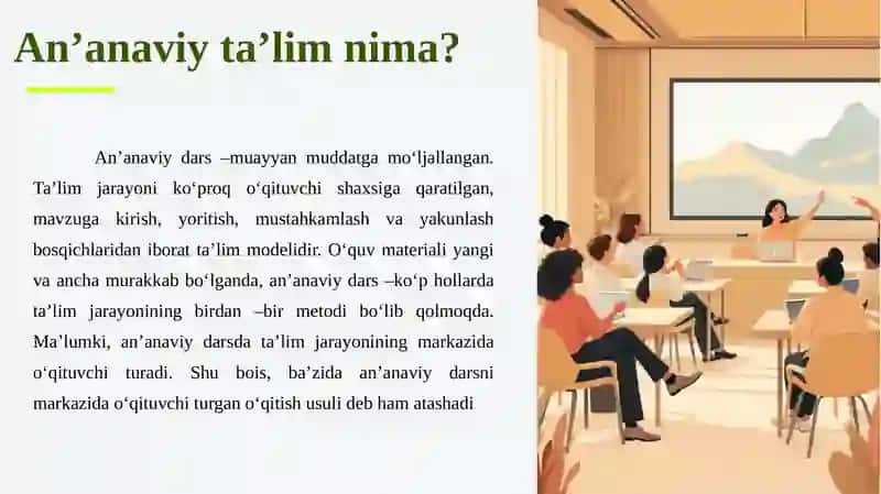 Ta’limni  tashkil etishning  noan’anaviy  shakllari 4