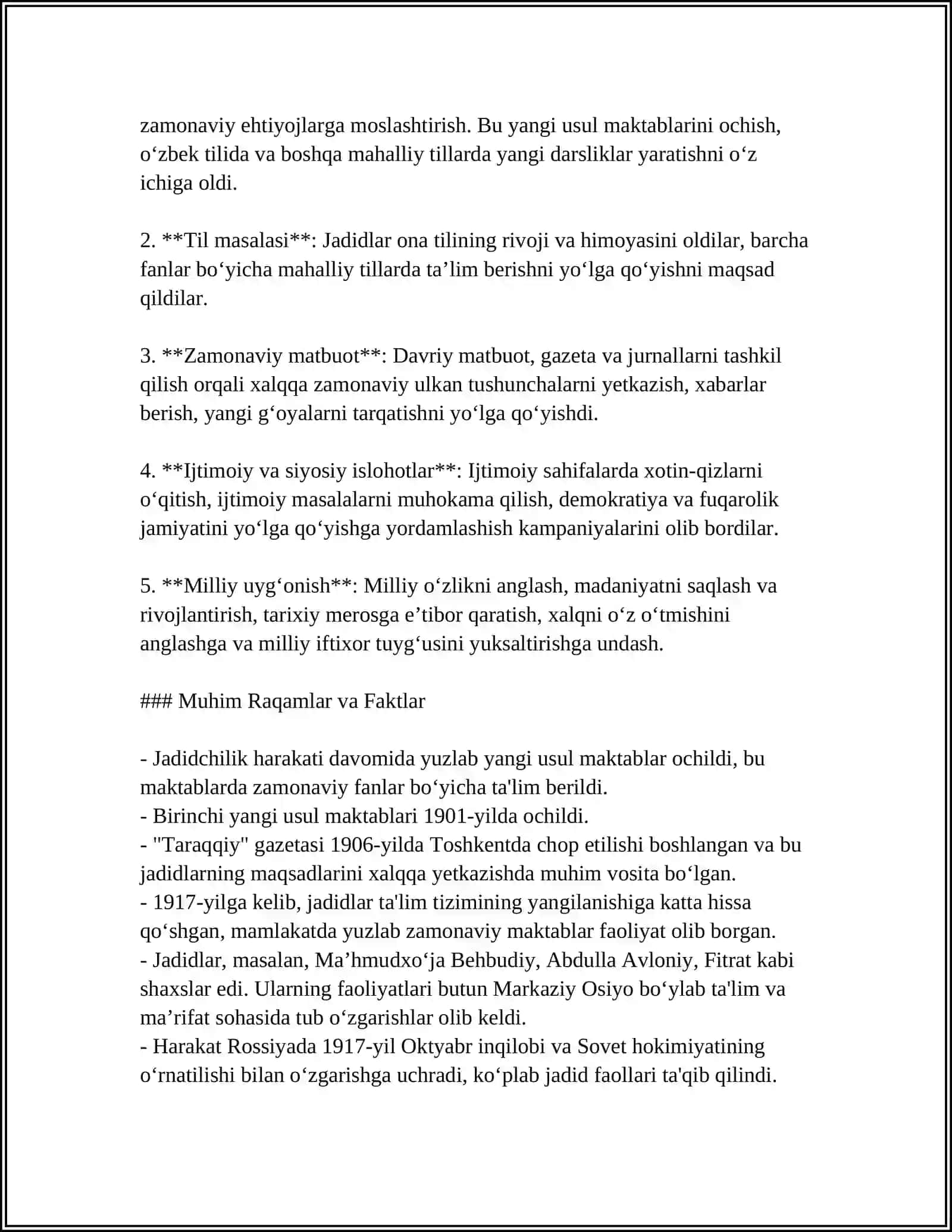 PEDAGOGIKA RIVOJLANISHIDA JADIDCHILIKNING O'RNI 4